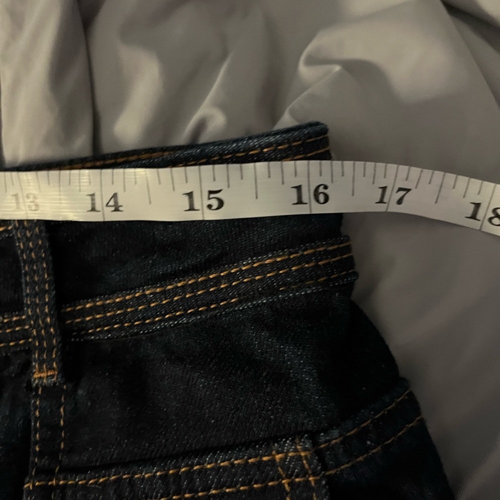 Ulla Johnson Keaton Pleated, High Rise Dark Indigo Jeans - Picture 6 of 6